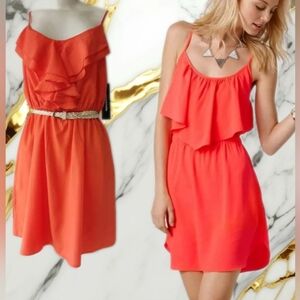 American Eagle pink spaghetti strap scoop neck mini dress size small